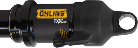 Ohlins TXC2 Rear Shock - Metric, 190mm x 45mm, Twin-Tube Damper, Adjustable Volume Air Spring, Standard, Black