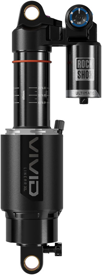 Load image into Gallery viewer, RockShox Vivid Ultimate D1 Rear shock, 230x62.5, Shaft Eyelet: Standard, Body Eyelet: Standard, 2 Tokens, Reb55/Comp34,
