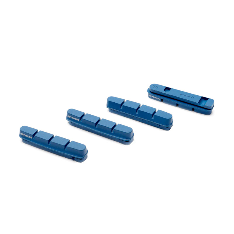 Load image into Gallery viewer, Reynolds Reyblue Cryo-Blue AeroSet Brake Pads Pack of 4 - High-Performance Shimano &amp; Campy Compatible Road Bicycle Brake Inserts
