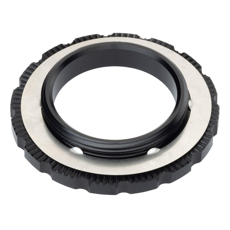 Load image into Gallery viewer, Wolf Tooth Centerlock Rotor Lockring - External Spline, 7075-T6 Aluminum, Raw Silver, Secure Centerlock Rotor Mount for MTB &amp; Road Bikes
