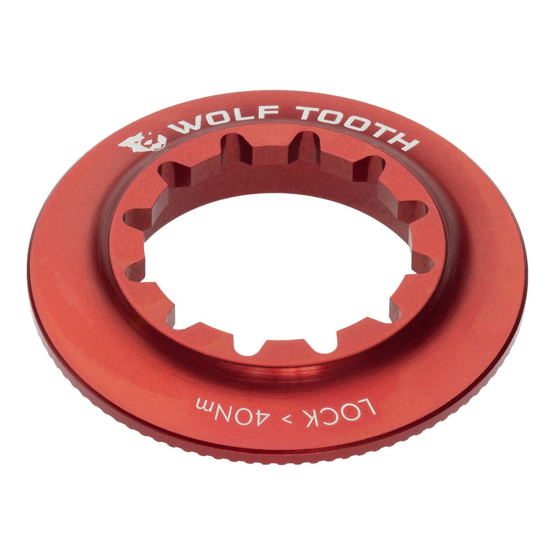 Load image into Gallery viewer, Wolf Tooth Centerlock Rotor Lockring - Internal Spline Centerlock Rotor Lockring - Internal Spline Raw Silver
