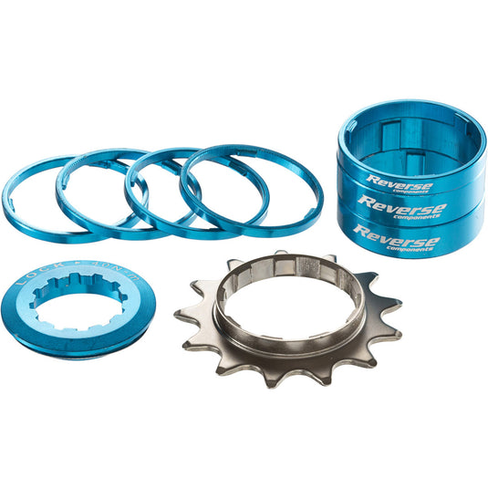 Reverse Single Speed Kit, 13t, Light Blue