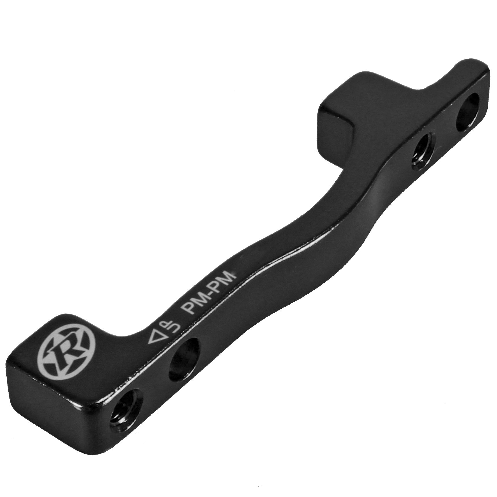 Reverse Disc Brake Adapter PM-PM 200 Front - Forged Aluminum, Black ...