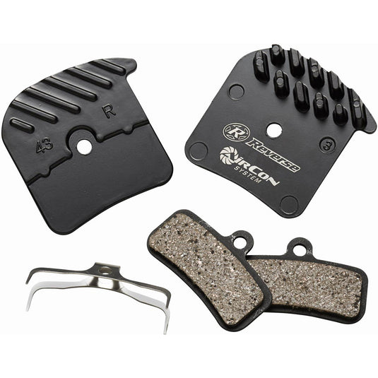 Shimano D-Type 4-Piston & TRP Quadiem Organic Brake Pads with Alloy Cooling Fins High-Performance Cycling Brakes