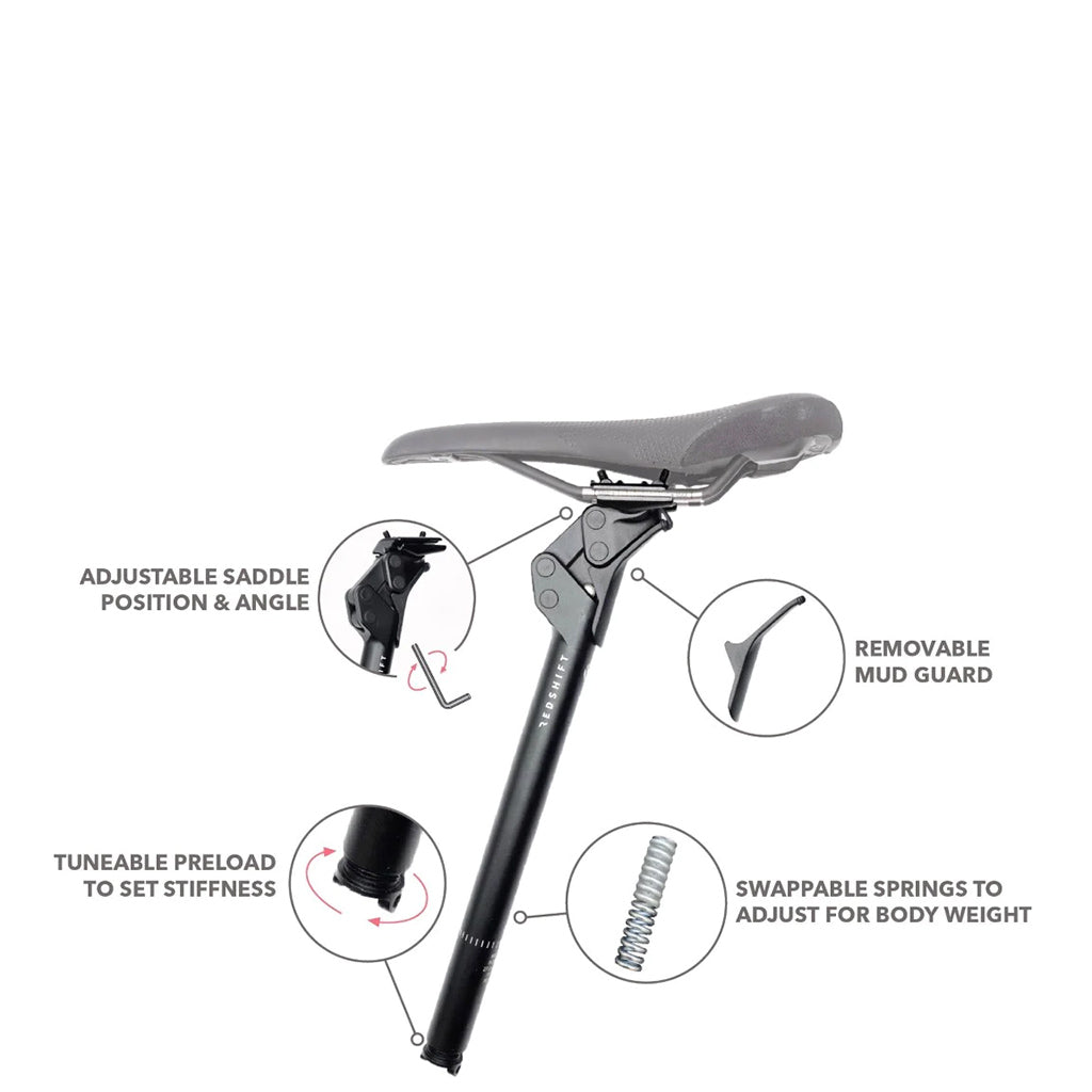 Redshift Sports ShockStop Endurance Suspension Seatpost - 35mm