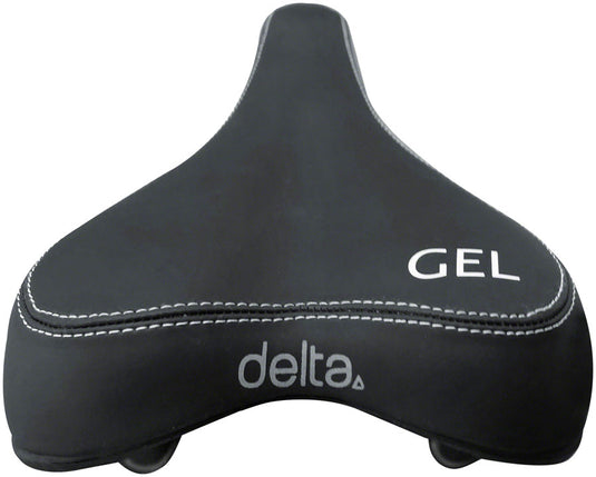 Delta D2 Comfort Gel + Saddle - Steel, Black