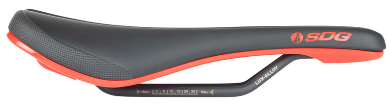 Load image into Gallery viewer, SDG Bel Air V3 Saddle - Red/Black 140mm Width Nylon Glass Base With Bridge
