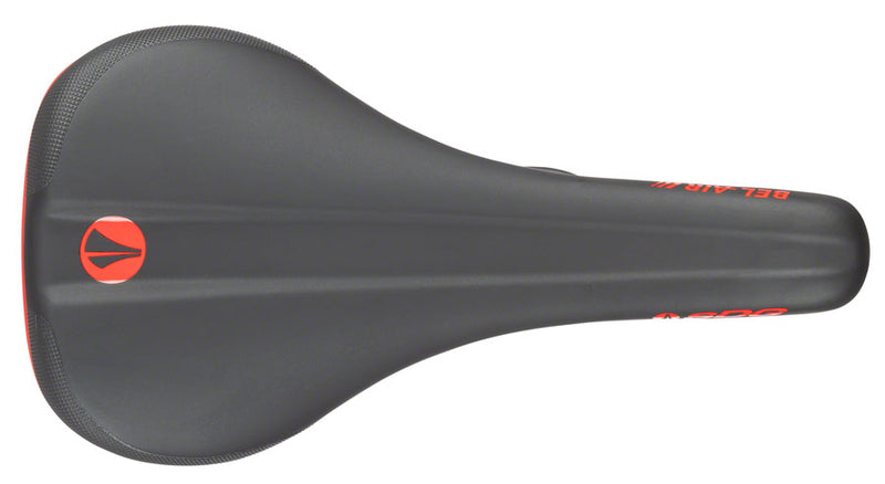 Load image into Gallery viewer, SDG Bel Air V3 Saddle - Red/Black 140mm Width Nylon Glass Base With Bridge
