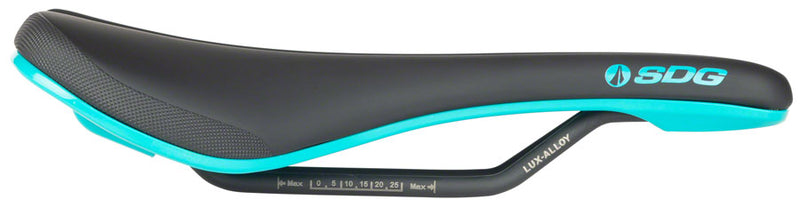 Load image into Gallery viewer, SDG Bel Air V3 Saddle - Turquoise/Black 140mm Width Deep Peri-Canal
