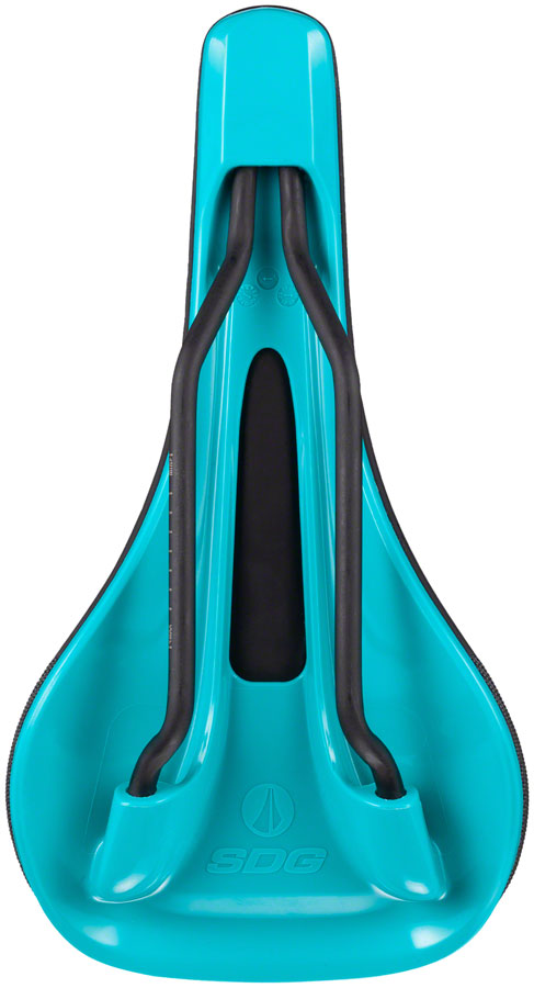 Load image into Gallery viewer, SDG Bel Air V3 Saddle - Turquoise/Black 140mm Width Deep Peri-Canal
