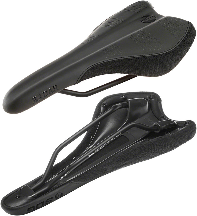 Load image into Gallery viewer, SDG Radar Saddle - Black 138mm Width Cutout Base For Extra Perineum Comfort
