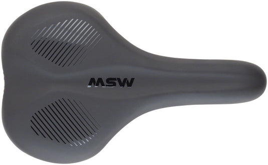 MSW SDL-173 Spin Fitness Saddle - Black Soft-Touch Cover High Density Foam