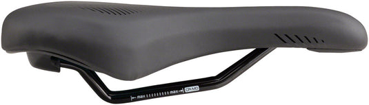 MSW SDL-173 Spin Fitness Saddle - Black Soft-Touch Cover High Density Foam
