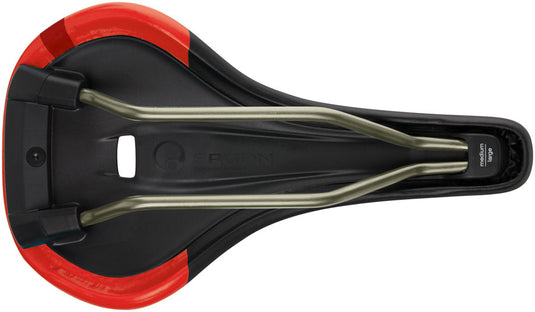Ergon SM Pro Saddle - Risky Red Micfrofiber Cover Topeak QuickClick Adaptor