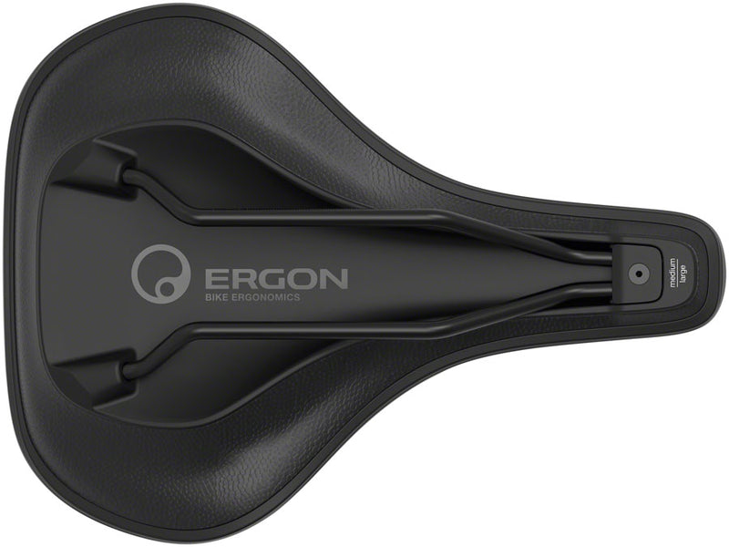 Load image into Gallery viewer, Ergon SC Core Prime Saddle MD/LG - Black/Gray Microfiber Cover Orthopedic Foam
