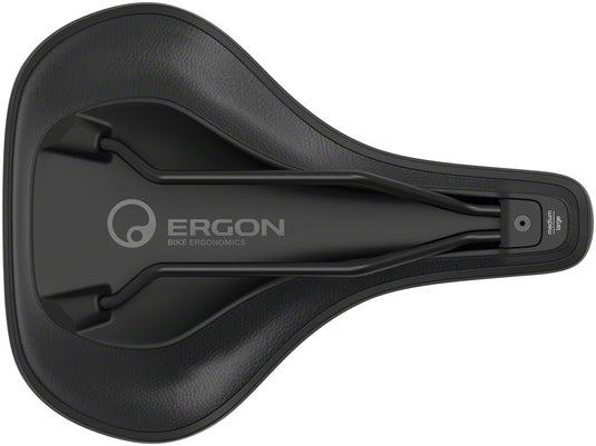 Ergon SC Core Prime Saddle MD/LG - Black/Gray Microfiber Cover Orthopedic Foam
