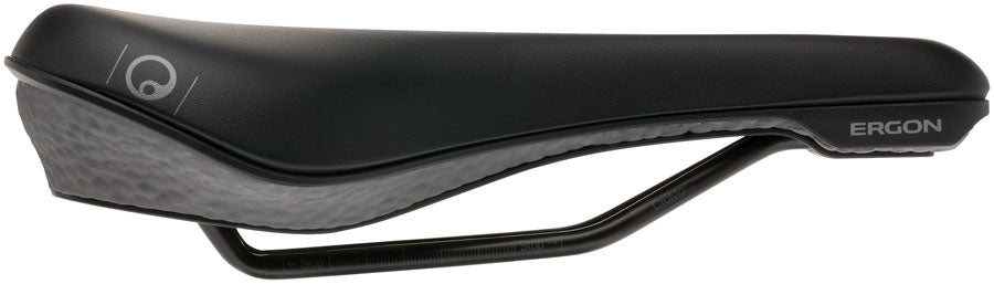 Ergon ST Core Prime Saddle -Black/Gray Microfiber Cover Orthopedic Foam