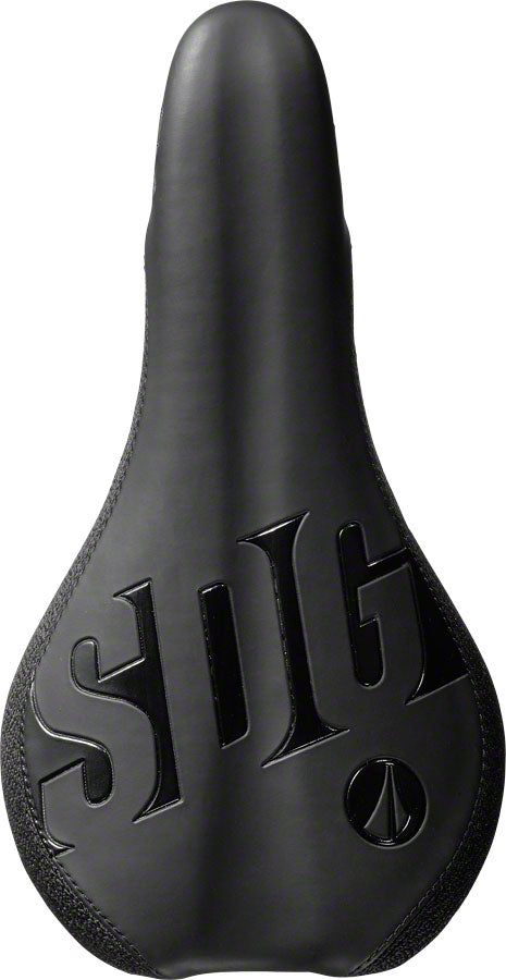 SDG Fly Jr Saddle - Black 122mm Width 2pc Top With Durable Cordura Sides