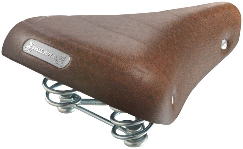 Load image into Gallery viewer, Selle Royal Ondina Saddle - Brown 214mm Width Steel Rails Synthetic
