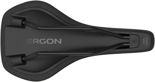 Ergon SR Allroad Core Comp Saddle - Black/Gray Synthetic Relief Channel MD/LG