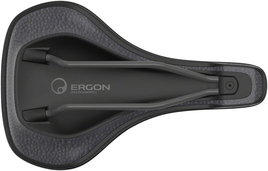 Ergon ST Core Evo Women's Saddle - Black/Gray 182mm Width Synthetic Mens
