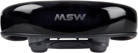 MSW Cruiser Saddle - Memory Foam, Soft Touch Cover, Steel, Black