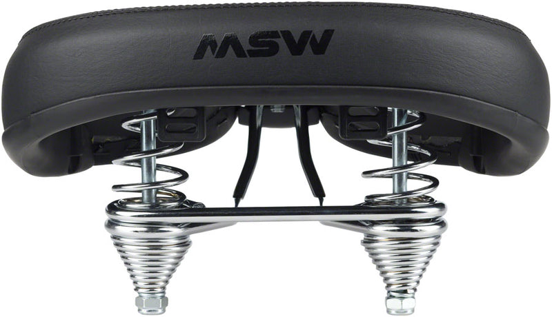 Load image into Gallery viewer, MSW Cruiser Saddle - Springs, Steel, Black
