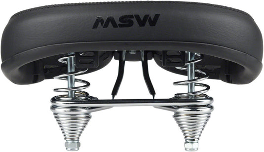 MSW Cruiser Saddle - Springs, Steel, Black