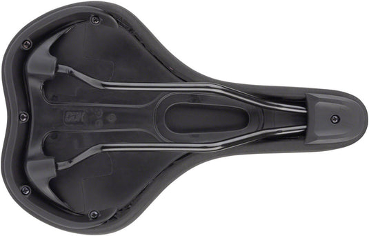 MSW Men's Saddle - Memory Foam, Soft Touch Cover, Steel, Black