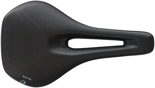 Ergon SR Sport Gel Saddle - Black Sit-Bone Width 12-16cm Microfiber Cover