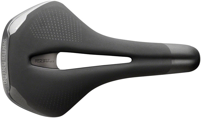 Load image into Gallery viewer, Selle Italia ST 5 Flow Saddle - Black 165 Width Chromoly Rails Synthetic
