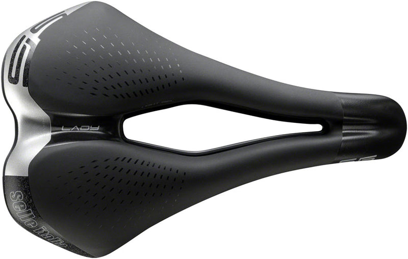 Load image into Gallery viewer, Selle Italia S 5 Lady Superflow Saddle - Black 145mm Width Chromoly Rails
