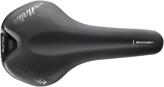 Selle Italia Flite Boost TM Saddle - Black 140mm Width Manganese Rails