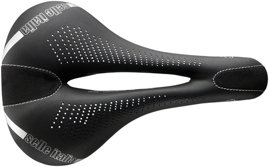 Selle Italia Lady Gel Saddle - Black 160mm Width Manganese Rail Womens