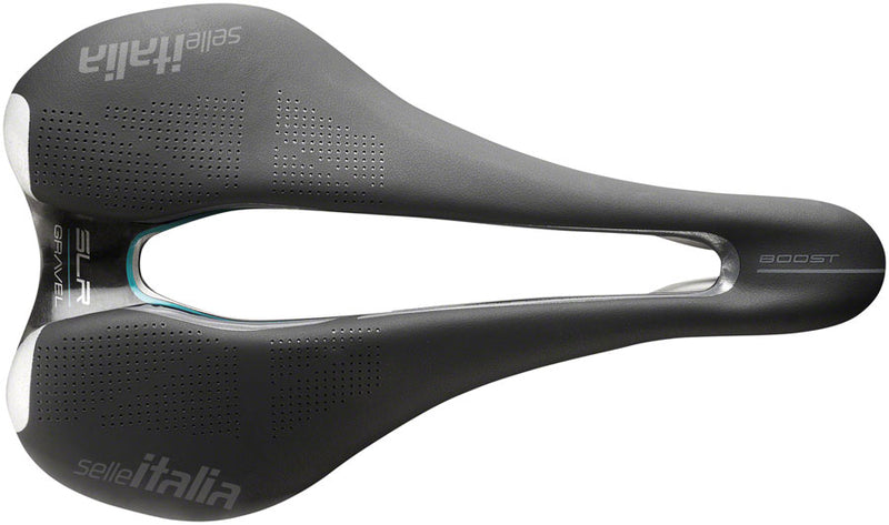 Load image into Gallery viewer, Selle Italia SLR Boost Gravel Superflow Saddle - Black 145mm Width Titanium
