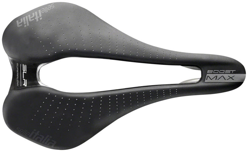 Load image into Gallery viewer, Selle Italia Max SLR Boost Gel Superflow Saddle - Titanium, Black, L3
