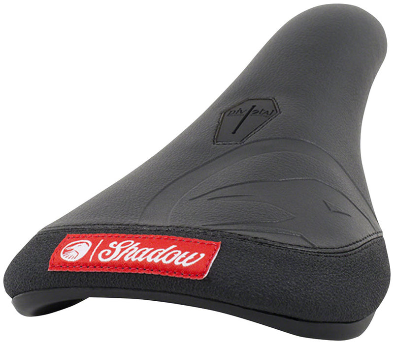 Load image into Gallery viewer, The Shadow Conspiracy Crow Saddle BMX - Black 129mm Width Pivotal

