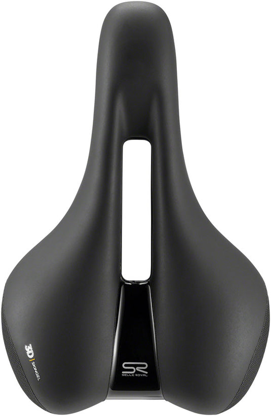 Selle Royal Ellipse Saddle - Black 183mm Width Royal Gel & Royal Vacuum Lite