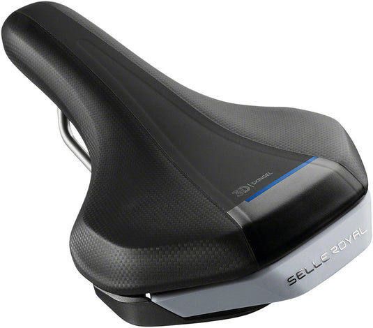 Selle Royal E-Zone Saddle - Black 170mm Width 3D Skin Gel Tech Unisex