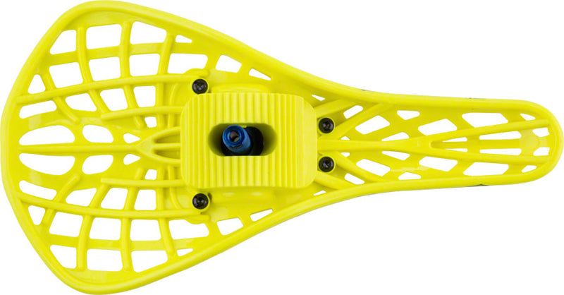 Load image into Gallery viewer, Tioga D-Spyder S-Spec BMX Seat - Neon Yellow 145mm Width Lightweight Pivotal
