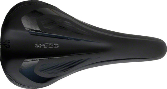 WTB Speed Comp Saddle - Steel, Black Shock Absorbing, Synthetic Cover