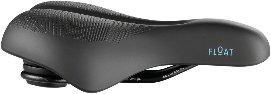Selle Royal Float Saddle - Steel, Black, Relaxed