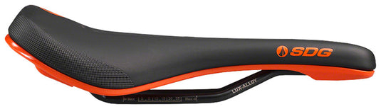 SDG Bel-Air V3 MAX Saddle - Lux-Alloy, Black/Orange, Sonic Welded Sides