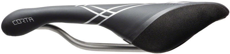 Load image into Gallery viewer, Terry Corta Saddle - Black 149mm Width Titanium Rails Dura-tek Cover
