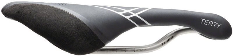 Load image into Gallery viewer, Terry Corta Saddle - Black 149mm Width Titanium Rails Dura-tek Cover
