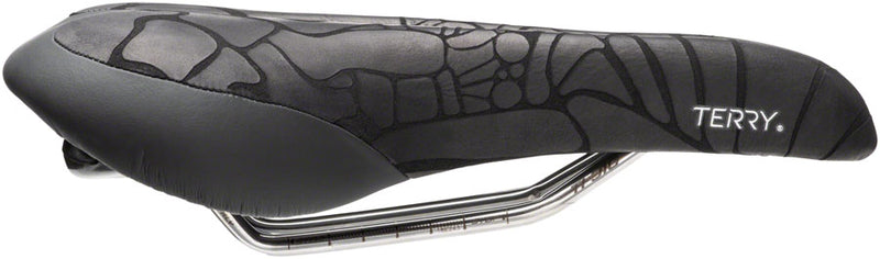 Load image into Gallery viewer, Terry Butterfly Ti Saddle - Black 155mm Width Titanium Rails Women
