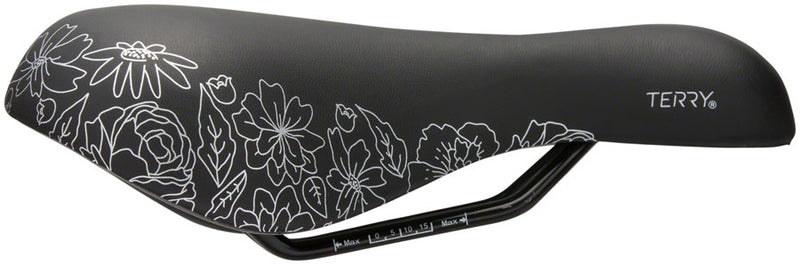 Load image into Gallery viewer, Terry Cite X Gel Saddle - Black 173mm Width Chromoly Rails Womens
