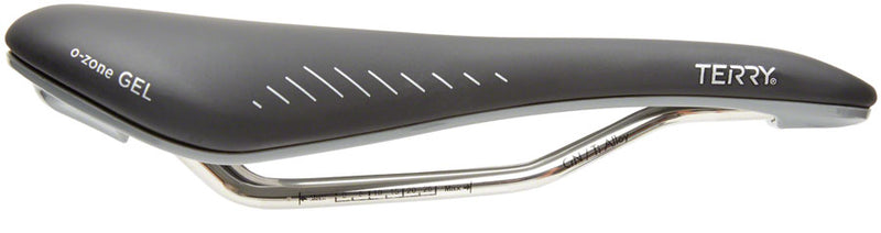 Load image into Gallery viewer, Terry Raven Ti Gel Saddle - Black 150mm Width Titanium Rails Womens
