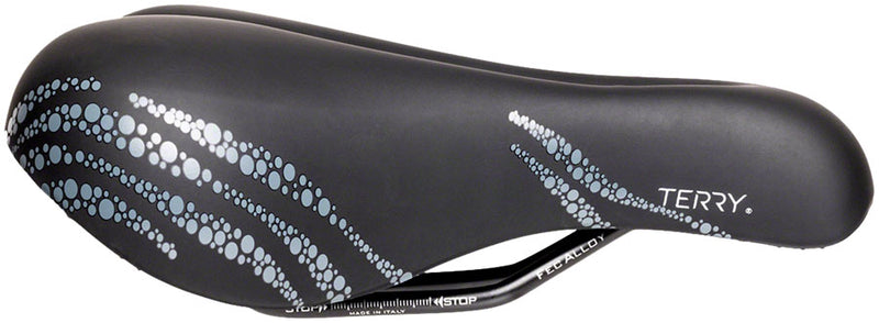 Load image into Gallery viewer, Terry Cite X Gel Saddle - Black 165mm Width Chromoly Rails Womens

