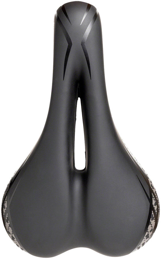 Load image into Gallery viewer, Terry Cite Y Gel Saddle - Black 165mm Width Chromoly Rails Mens
